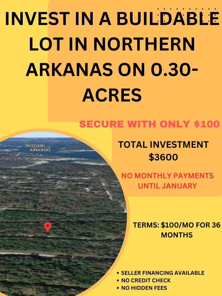  0.3 Acres for Sale in Diamond City, Arkansas