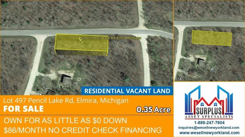  0.35 Acres for Sale in Elmira, Michigan