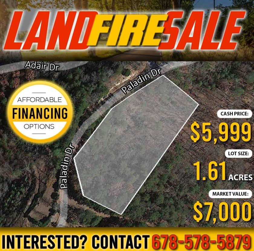 1.61 Acres for Sale in Ranger, GA