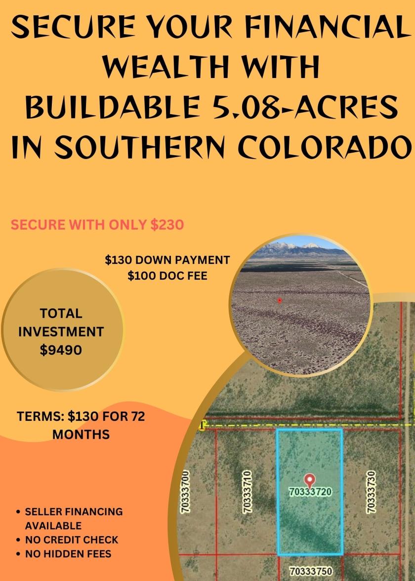  5.08 Acres for Sale in Blanca, Colorado