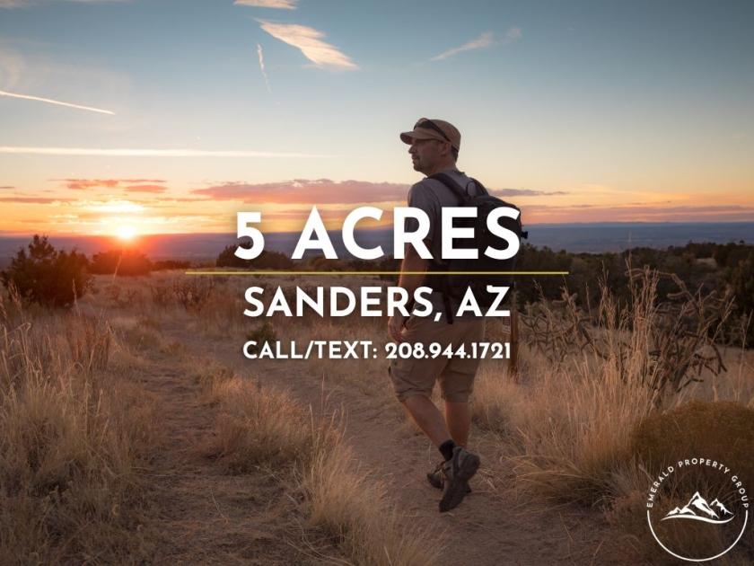  5 Acres for Sale in Sanders, Arizona