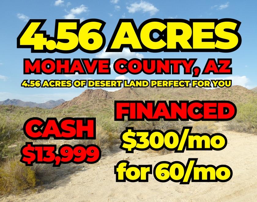 4.56 Acres for Sale in Yucca, Arizona