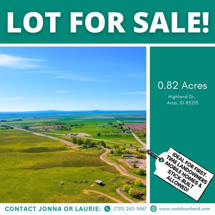 0.82 Acres for Sale in Arco, Idaho