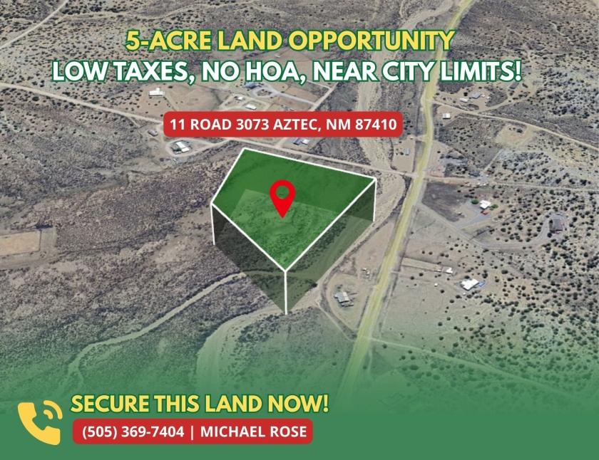 5 Acres for Sale in Aztec, New Mexico