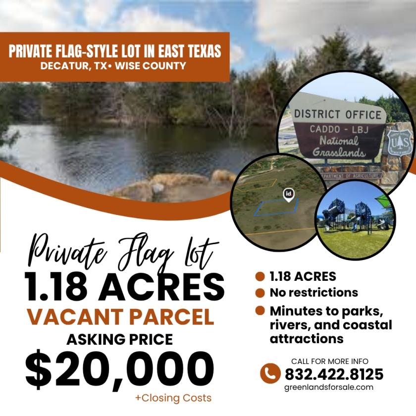 1.18 Acres for Sale in Decatur, Texas