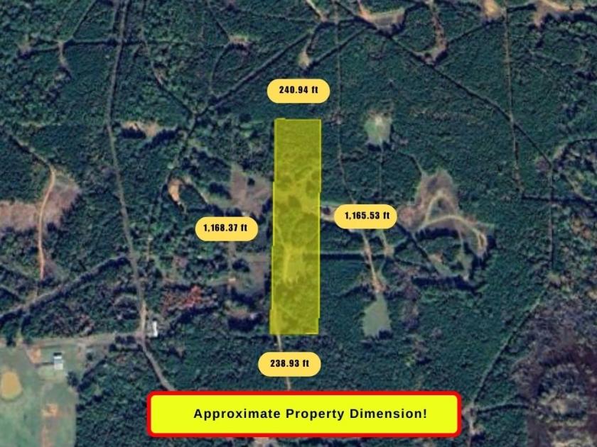 6.5 Acres for Sale in Henderson, Texas