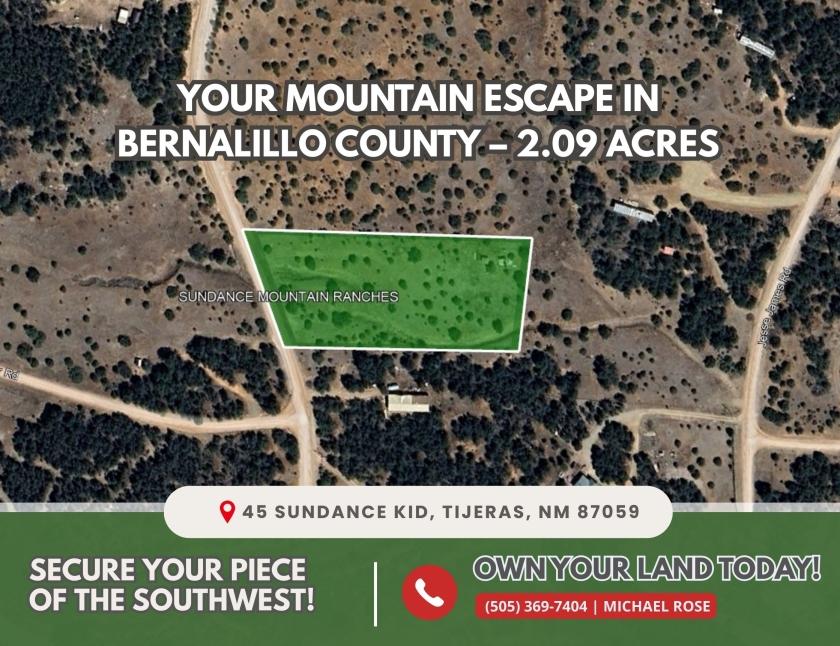 2.09 Acres for Sale in Tijeras, New Mexico