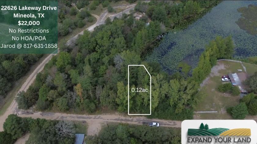 0.12 Acres for Sale in Mineola, Texas