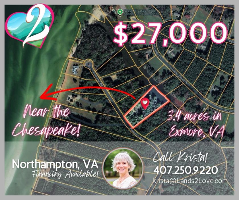 3.4 Acres for Sale in Exmore, Virginia