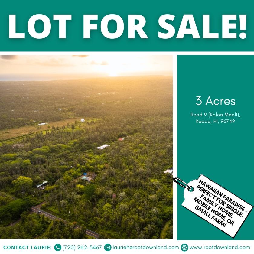 3 Acres for Sale in Keaau, Hawaii