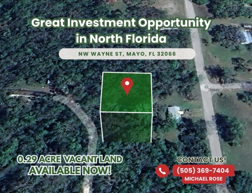 0.29 Acres for Sale in Mayo, Florida