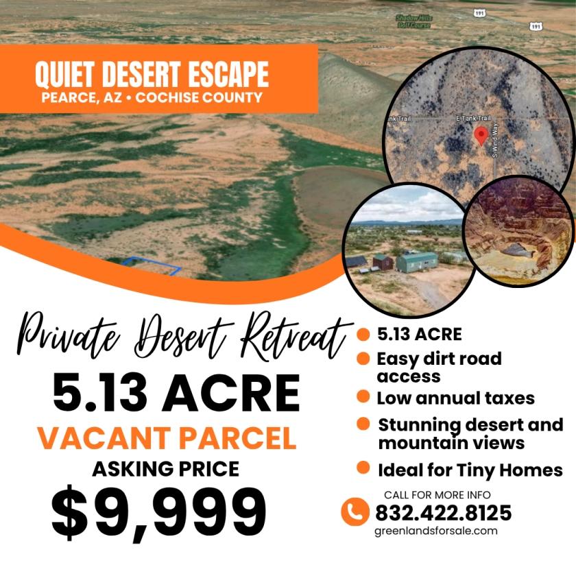 5.13 Acres for Sale in Sunsites, Arizona