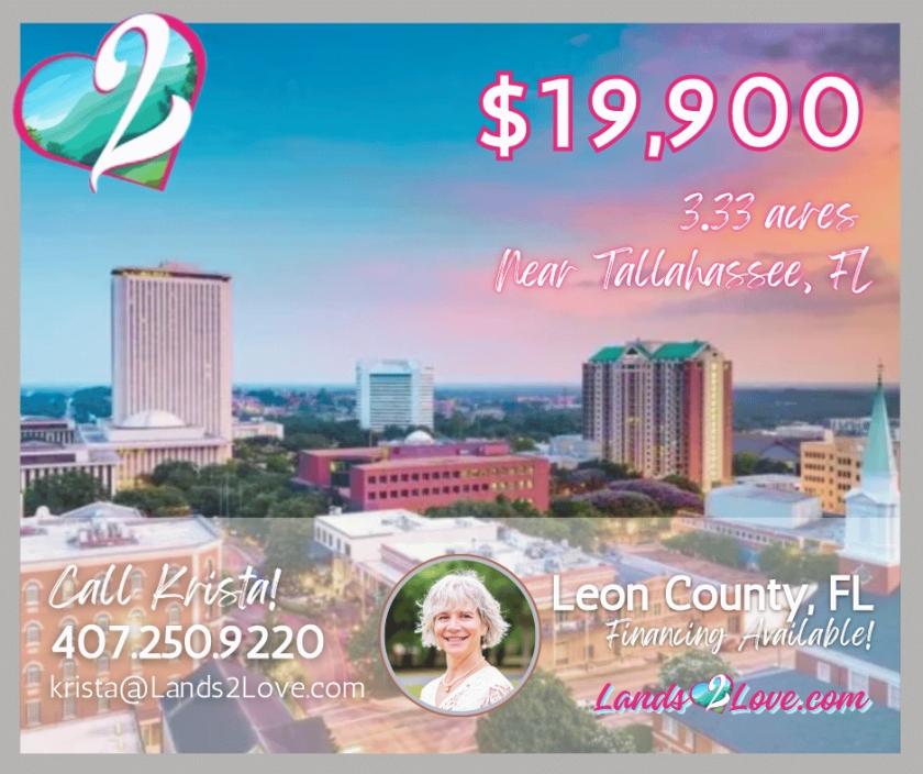 3.33 Acres for Sale in Tallahassee, Florida