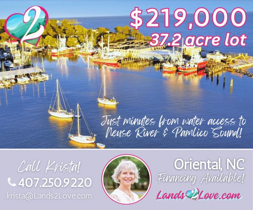37.2 Acres for Sale in Oriental, North Carolina