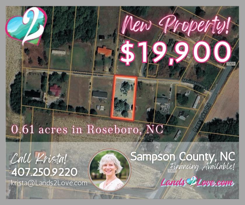 0.61 Acres for Sale in Roseboro, North Carolina