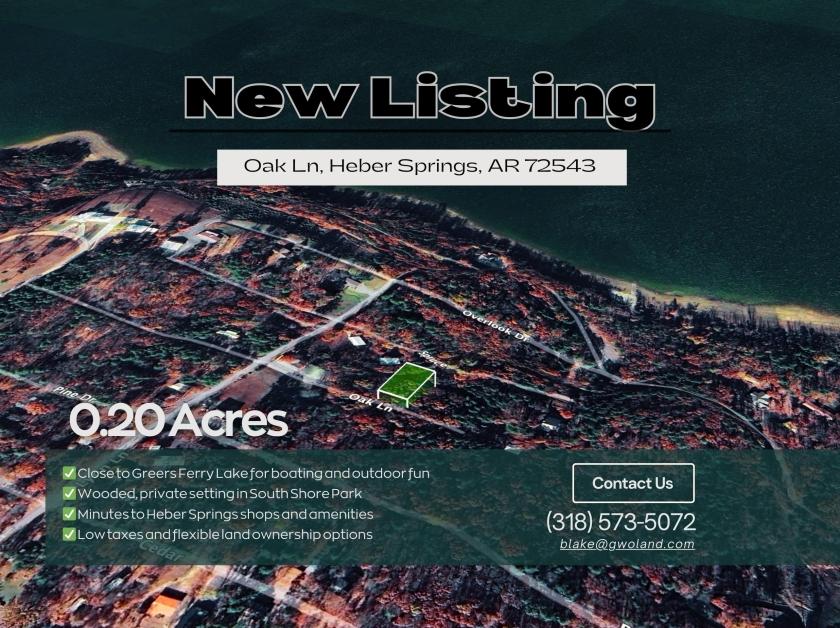 0.20 Acres for Sale in Heber Springs, Arkansas