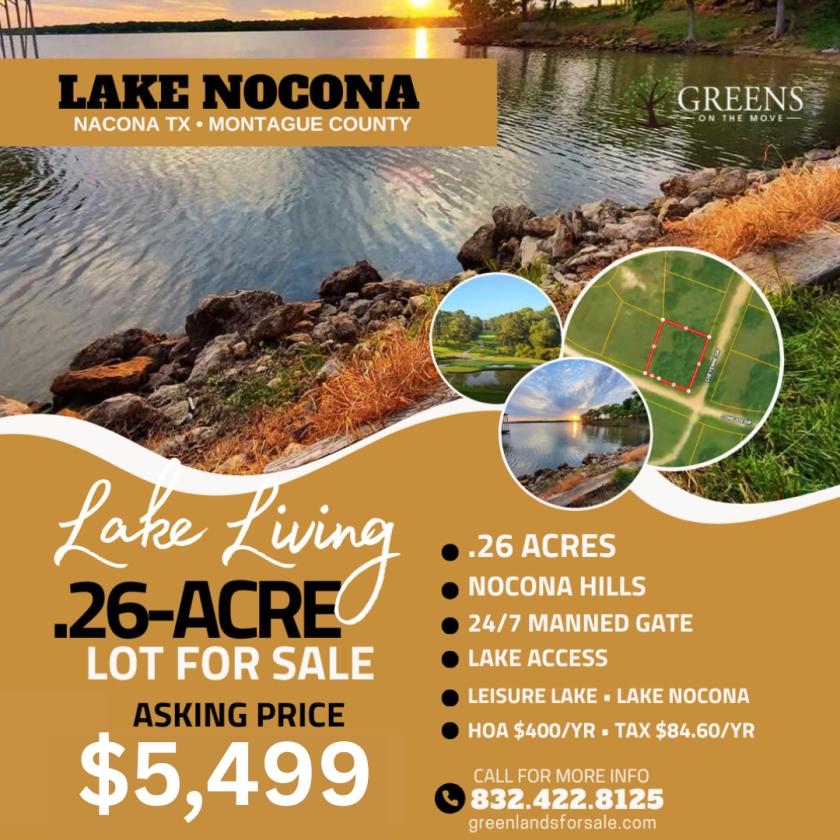 0.26 Acres for Sale in Nocona, Texas