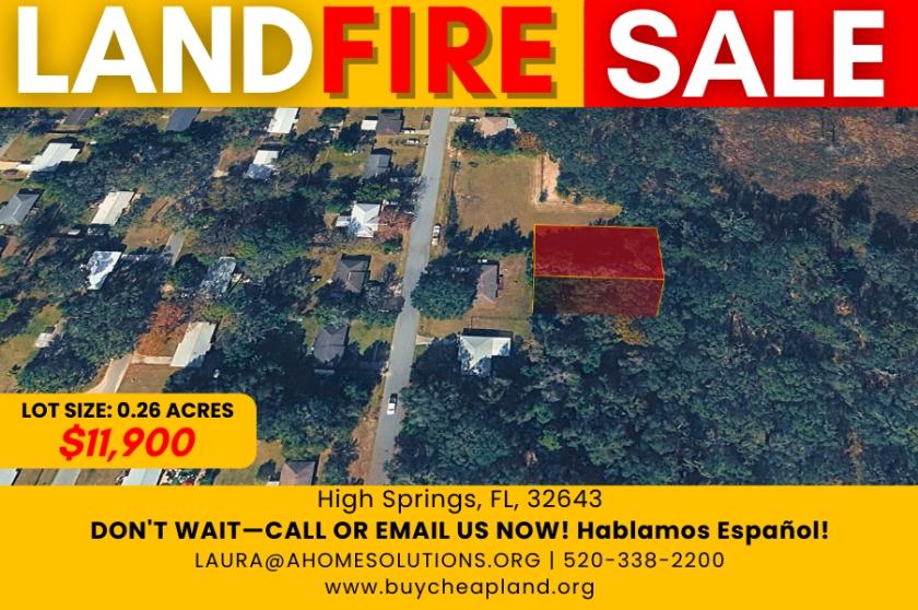 0.26 Acres for Sale in High Springs, Florida