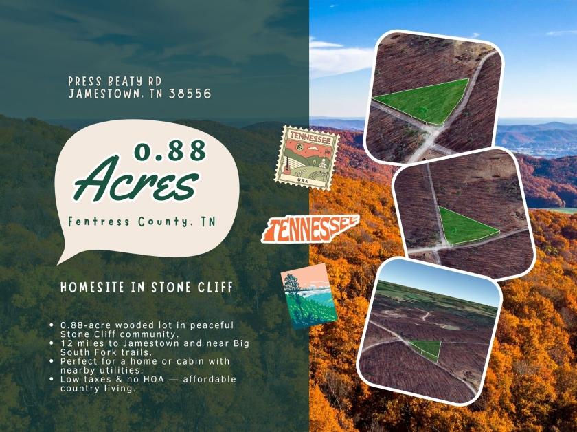 0.88 Acres for Sale in Jamestown, Tennessee