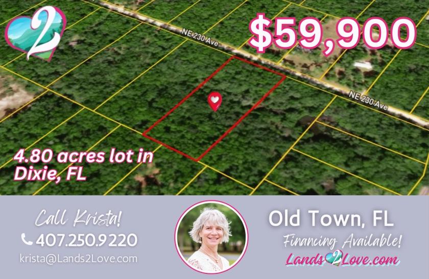 4.8 Acres for Sale in Old Town, Florida