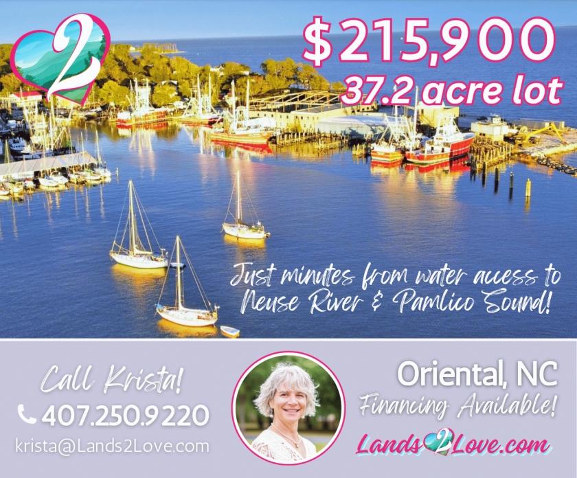 37.2 Acres for Sale in Oriental, North Carolina