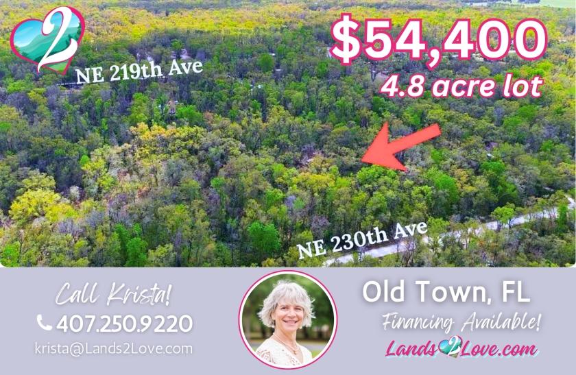 4.8 Acres for Sale in Old Town, Florida