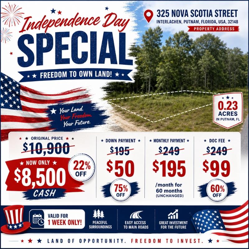 0.23 Acres for Sale in Interlachen, Florida