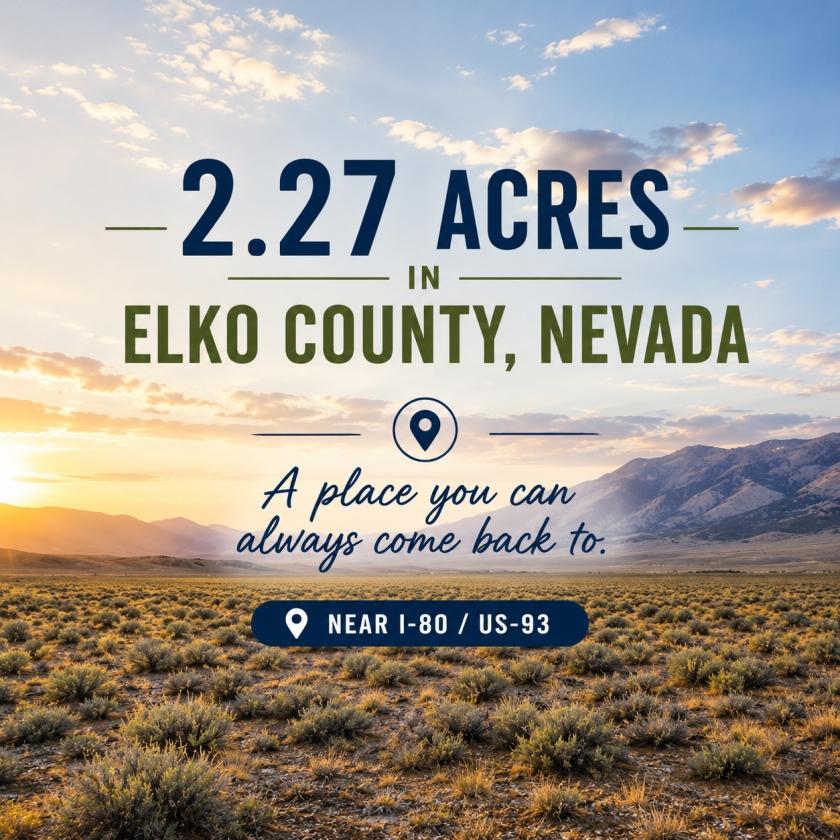 2.27 Acres for Sale in Montello, Nevada