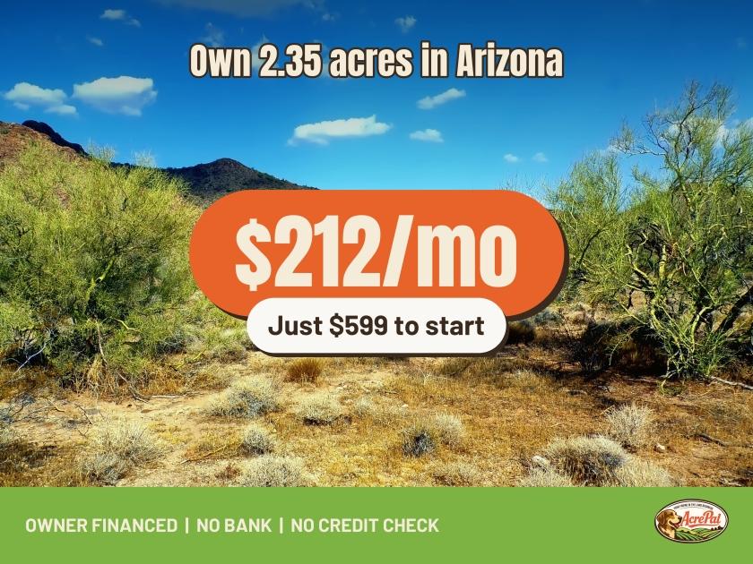 2.35 Acres for Sale in Yucca, Arizona