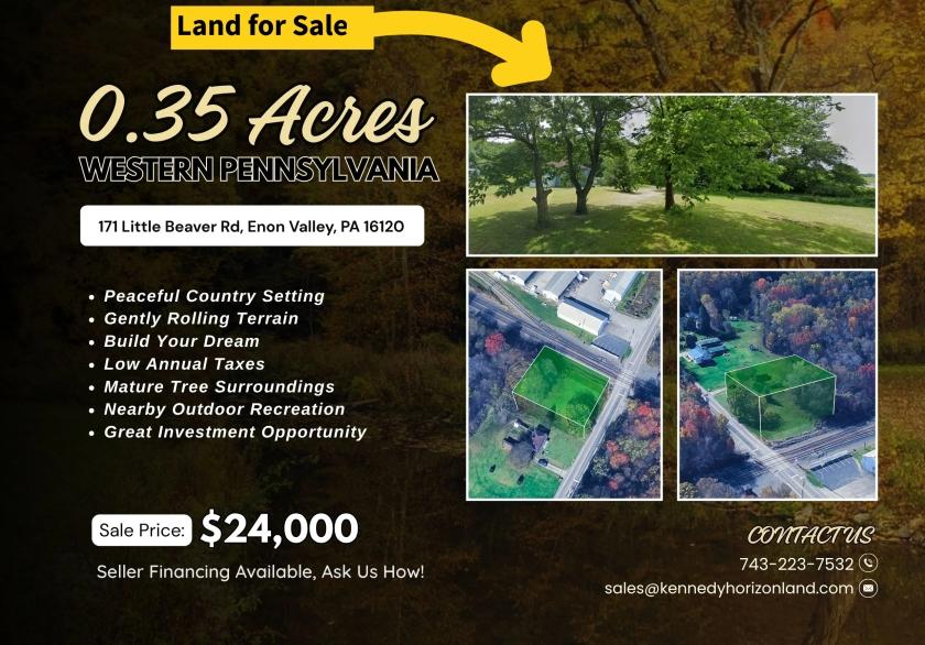 .35 Acres for Sale in Enon Valley, Pennsylvania