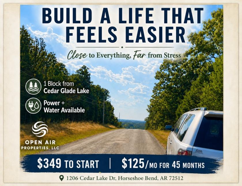 0.41 Acres for Sale in Horseshoe Bend, Arkansas