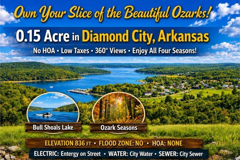 0.15 Acres for Sale in Diamond City, Arkansas