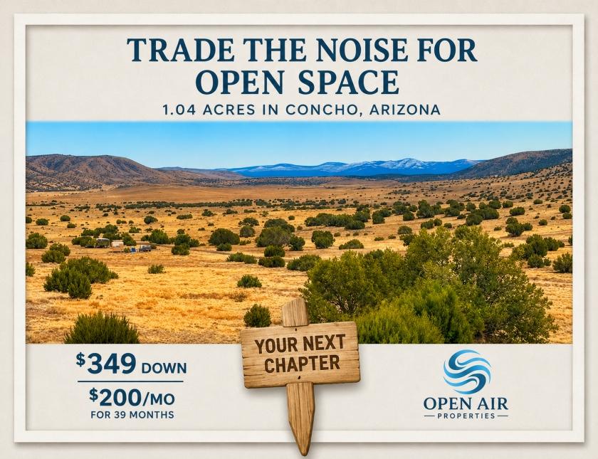 1.04 Acres for Sale in Concho, Arizona