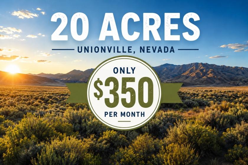 19.669 Acres for Sale in Unionville, Nevada