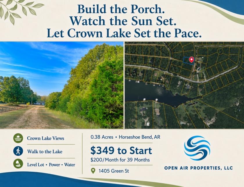 0.38 Acres for Sale in Horseshoe Bend, Arkansas