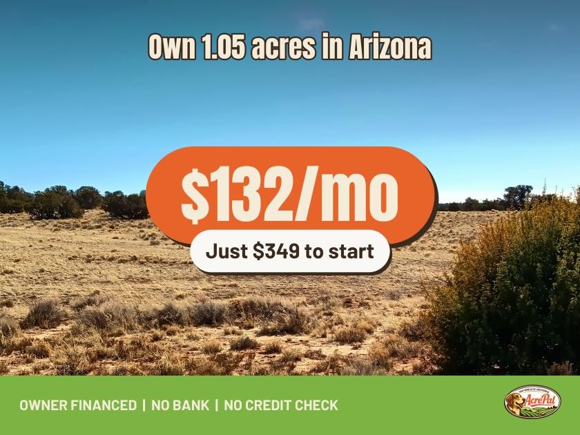 1.05-Acre Residential Land for Sale in Sanders, AZ - $99 | Owner Financing