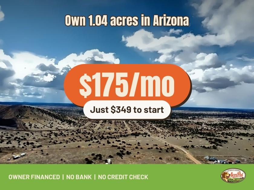1.04-Acre Agricultural Land for Sale in Concho, AZ - $99 | Owner Financing