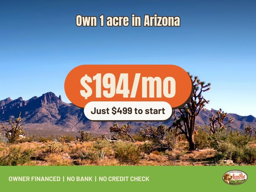 1-Acre Residential Land for Sale in Dolan Springs, AZ - $249 | Owner Financing
