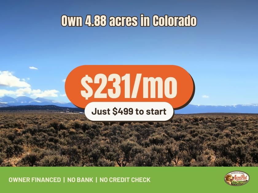 4.88 Acres for Sale in Fort Garland, Colorado