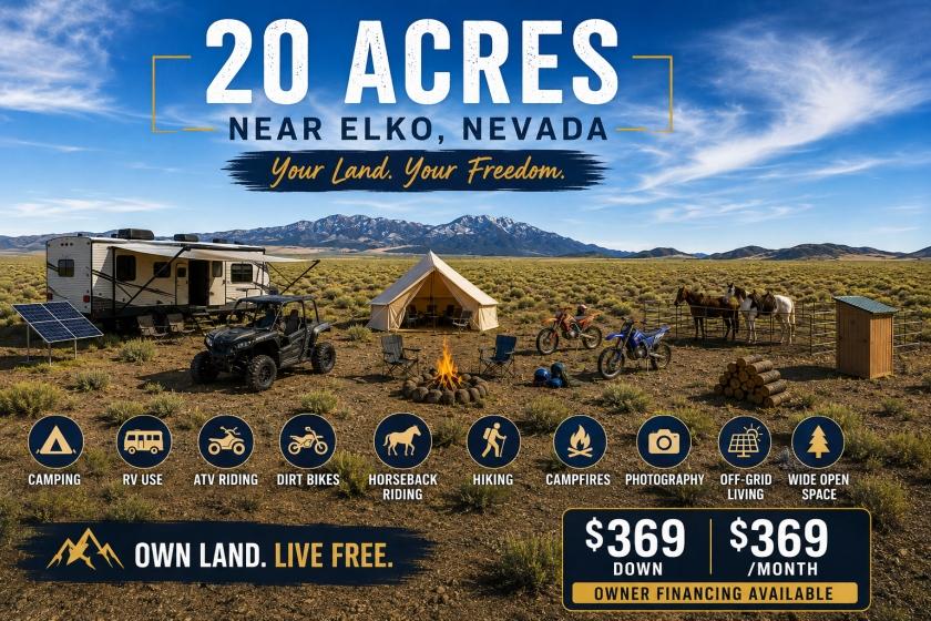 20 Acres for Sale in Montello, Nevada