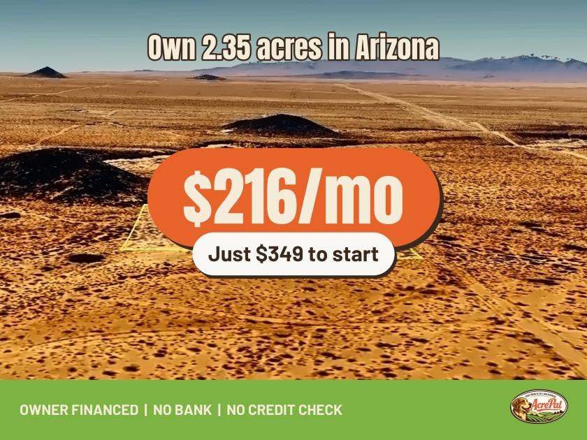 2.35 Acres for Sale in Yucca, Arizona