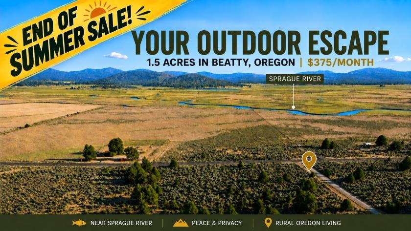 1.5 Acres for Sale in Beatty, Oregon
