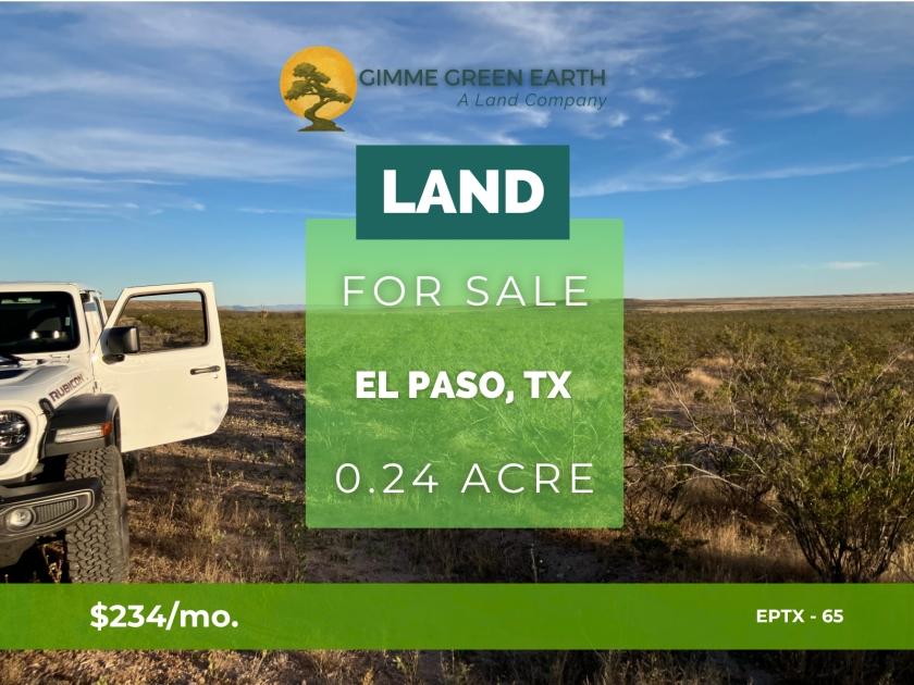 0.24-Acre Land for Sale in El Paso, TX - $14,950 | Owner Financing