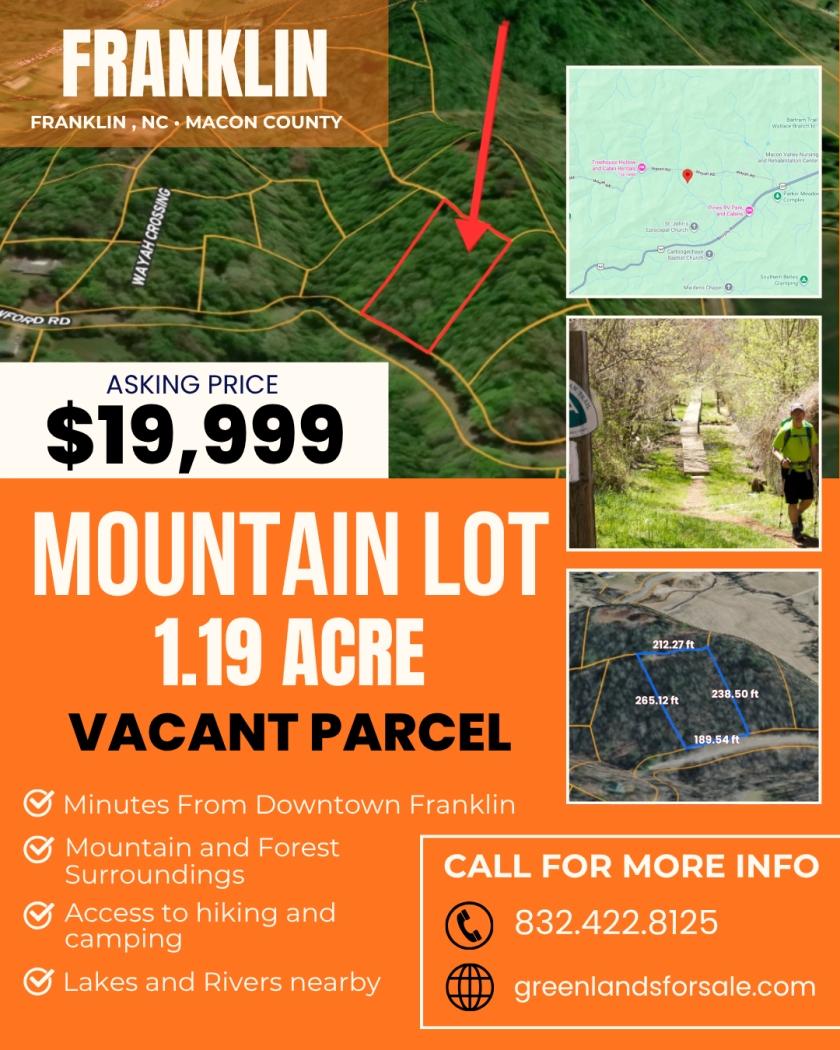 1.19 Acres for Sale in Franklin, North Carolina