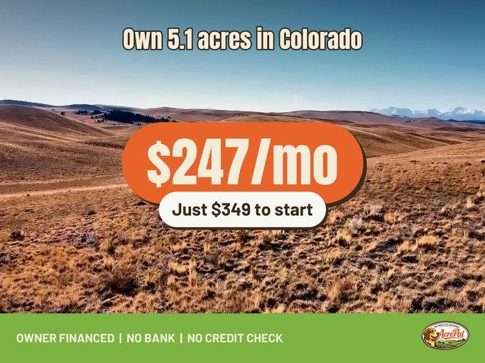 5.1-Acre Residential Land for Sale in Hartsel, CO - $99 | Owner Financing
