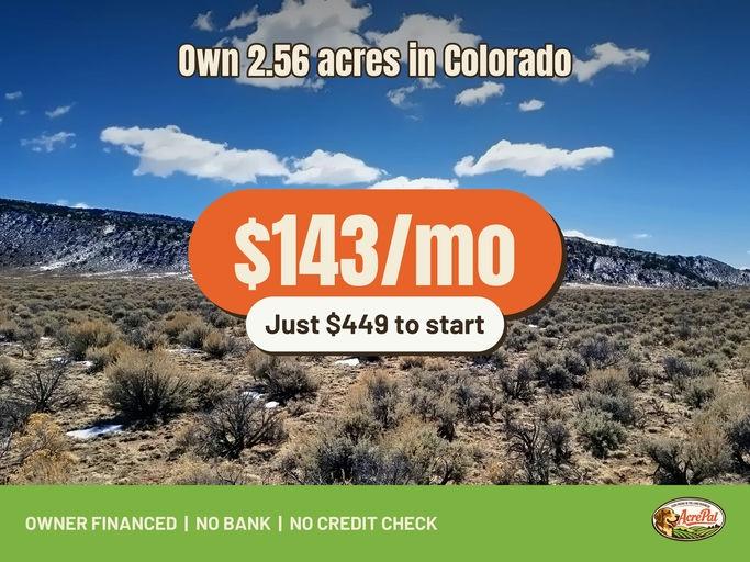 2.56-Acre Residential Land for Sale in San Luis, CO - $199 | Owner Financing