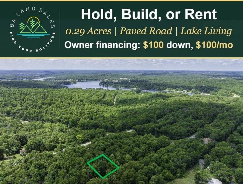 0.29 Acres for Sale in Horseshoe Bend, Arkansas